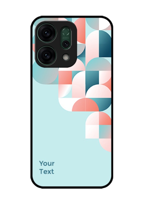 Oppo Reno 14 5G Custom Glass Phone Case - Stylish Semi - Circle Pattern Design