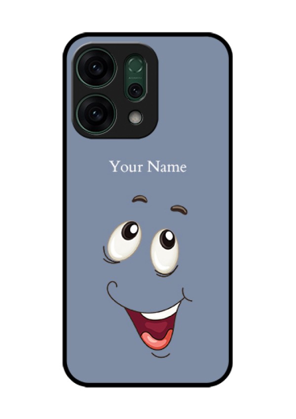 Oppo Reno 14 5G Custom Glass Phone Case - Laughing Cartoon Face Design