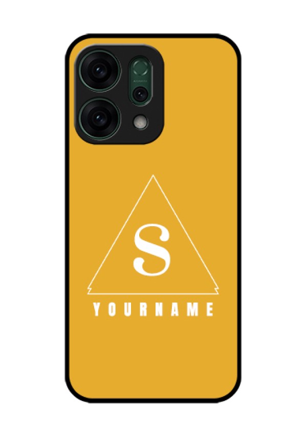 Oppo Reno 14 5G Custom Glass Phone Case - Simple Triangle Design