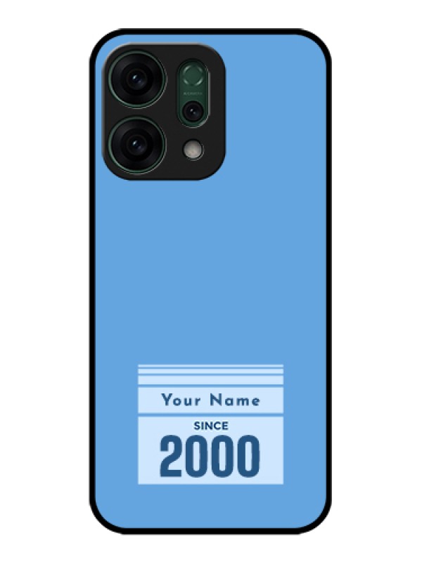 Custom Oppo Reno 14 5G Custom Glass Phone Case - Custom Year Of Birth Design