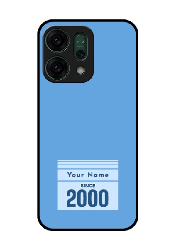 Oppo Reno 14 5G Custom Glass Phone Case - Custom Year Of Birth Design