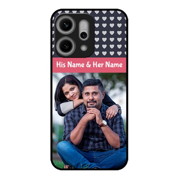 Oppo Reno 14 Pro 5G Custom Glass Phone Case - Love Symbols Design