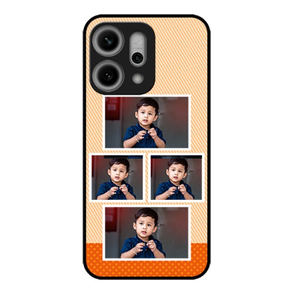 Oppo Reno 14 Pro 5G Custom Glass Phone Case - Bulk Photos Upload Design
