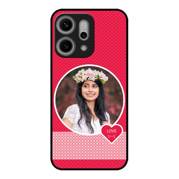Oppo Reno 14 Pro 5G Custom Glass Phone Case - Pink Color Pattern Design Oppo Reno 14 Pro 5G Custom Glass Phone Case - Pink Color Pattern Design