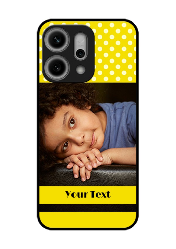 Oppo Reno 14 Pro 5G Custom Glass Phone Case - Bright Yellow Case Design