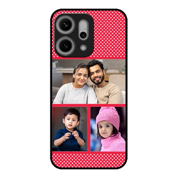 Oppo Reno 14 Pro 5G Custom Glass Phone Case - Bulk Photo Upload Design
