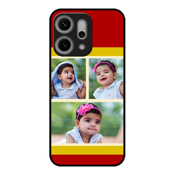 Oppo Reno 14 Pro 5G Custom Glass Phone Case - Multiple Pic Upload Design