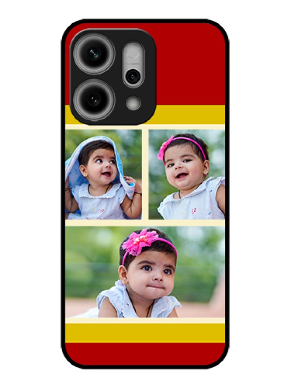 Custom Oppo Reno 14 Pro 5G Custom Glass Phone Case - Multiple Pic Upload Design