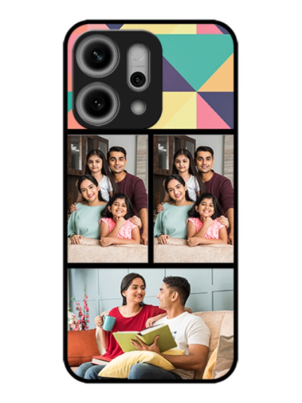 Custom Oppo Reno 14 Pro 5G Custom Glass Phone Case - Bulk Pic Upload Design