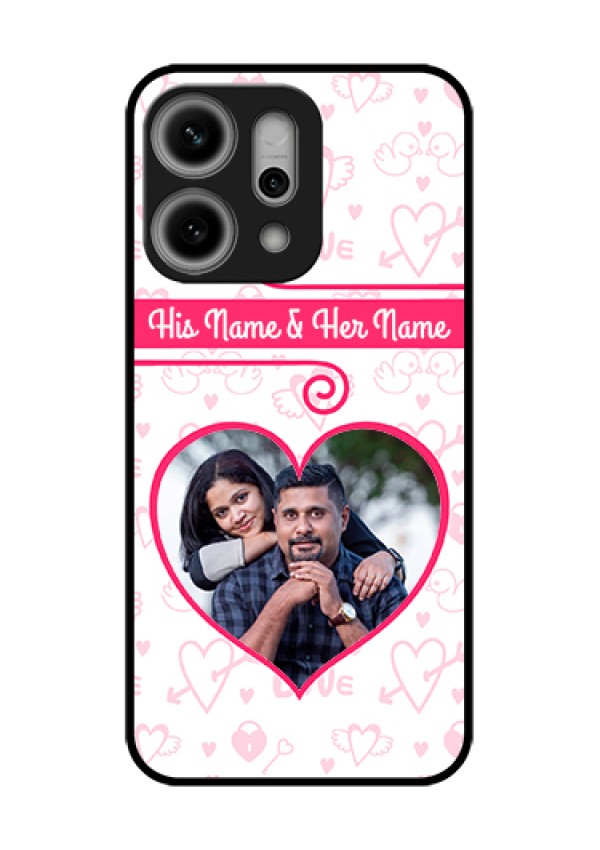 Oppo Reno 14 Pro 5G Custom Glass Phone Case - Heart Shape Love Design