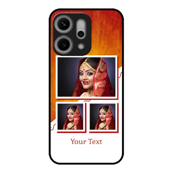 Oppo Reno 14 Pro 5G Custom Glass Phone Case - Wedding Memories Design