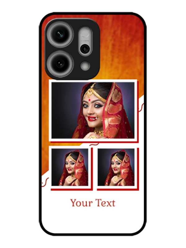 Custom Oppo Reno 14 Pro 5G Custom Glass Phone Case - Wedding Memories Design