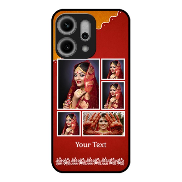 Oppo Reno 14 Pro 5G Custom Glass Phone Case - Wedding Pic Upload Design