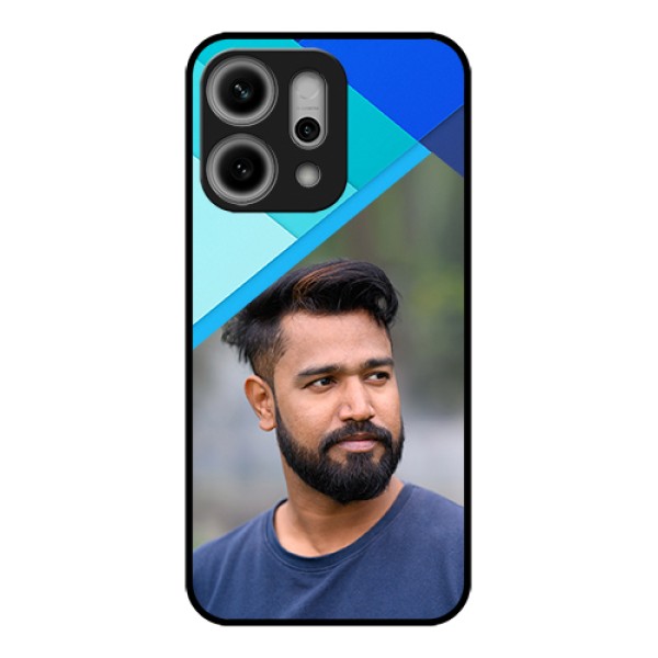 Oppo Reno 14 Pro 5G Custom Glass Phone Case - Blue Pattern Design