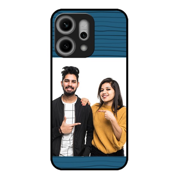 Oppo Reno 14 Pro 5G Custom Glass Phone Case - Blue Pattern Cover Design Oppo Reno 14 Pro 5G Custom Glass Phone Case - Blue Pattern Cover Design