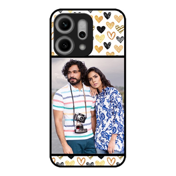 Oppo Reno 14 Pro 5G Custom Glass Phone Case - Love Symbol Design