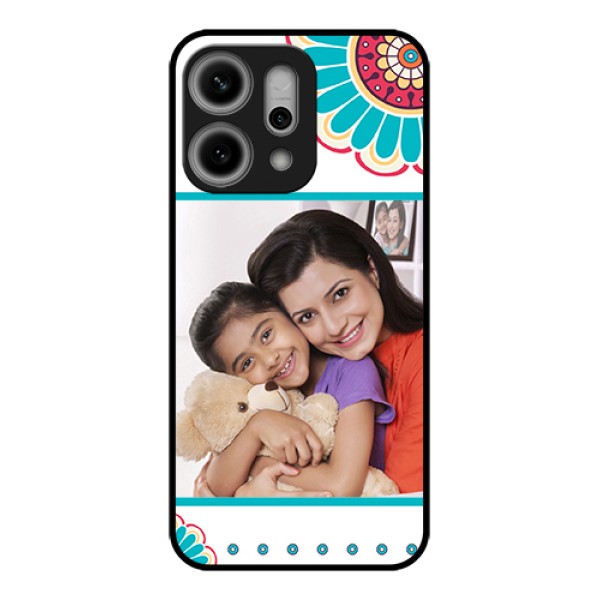 Oppo Reno 14 Pro 5G Custom Glass Phone Case - Flower Design