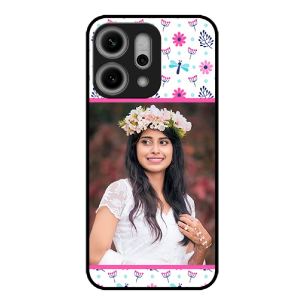Oppo Reno 14 Pro 5G Custom Glass Phone Case - Colorful Flower Design