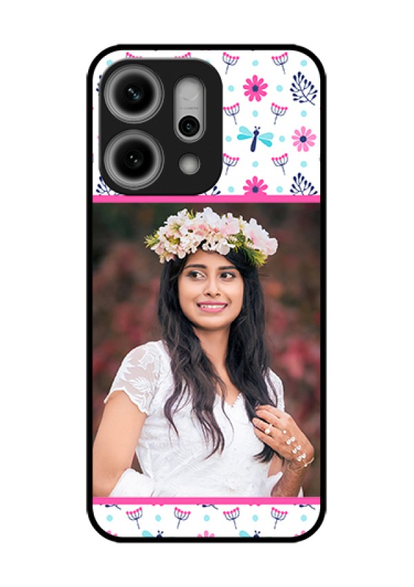 Oppo Reno 14 Pro 5G Custom Glass Phone Case - Colorful Flower Design