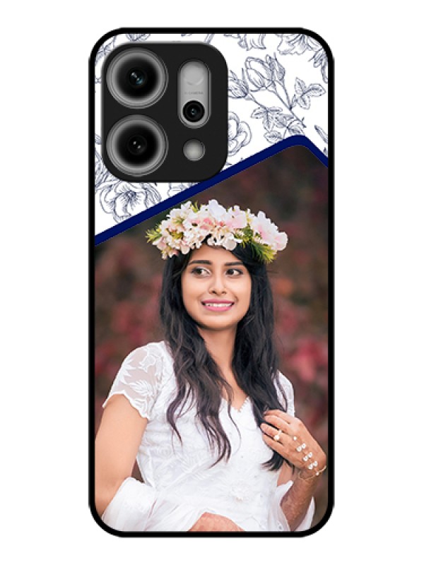 Custom Oppo Reno 14 Pro 5G Custom Glass Phone Case - Classy Floral Design