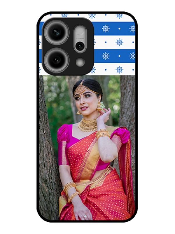 Custom Oppo Reno 14 Pro 5G Custom Glass Phone Case - Snow Pattern Design