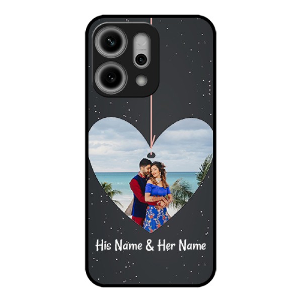 Oppo Reno 14 Pro 5G Custom Glass Phone Case - Hanging Heart Design