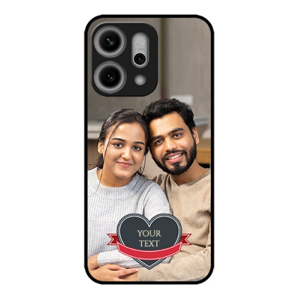 Oppo Reno 14 Pro 5G Custom Glass Phone Case - Just Married Couple Design Oppo Reno 14 Pro 5G Custom Glass Phone Case - Just Married Couple Design