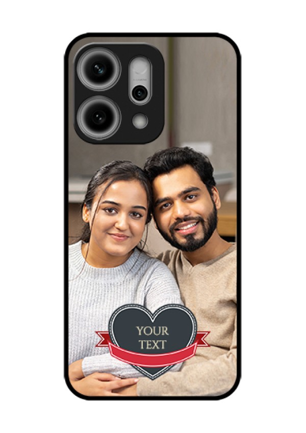 Oppo Reno 14 Pro 5G Custom Glass Phone Case - Just Married Couple Design