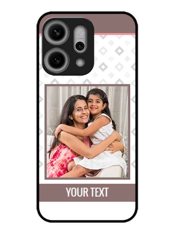 Custom Oppo Reno 14 Pro 5G Custom Glass Phone Case - Simple Diamond Design