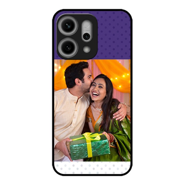 Oppo Reno 14 Pro 5G Custom Glass Phone Case - Violet Colored Pattern Design Oppo Reno 14 Pro 5G Custom Glass Phone Case - Violet Colored Pattern Design