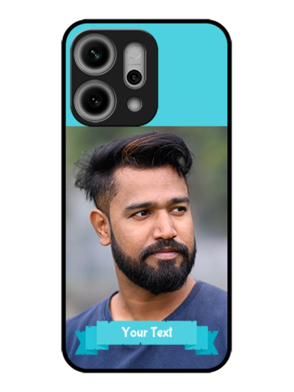 Custom Oppo Reno 14 Pro 5G Custom Glass Phone Case - Blue Color Design