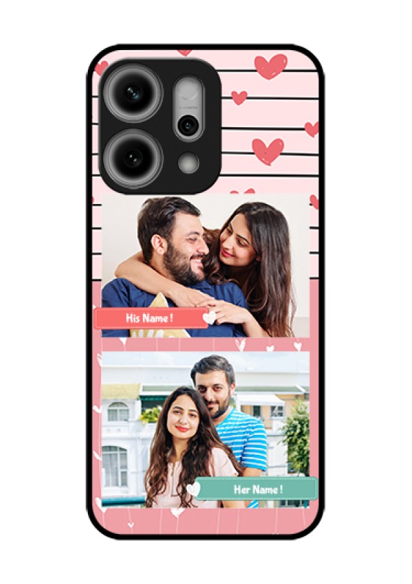Oppo Reno 14 Pro 5G Custom Glass Phone Case - Photo With Heart Design