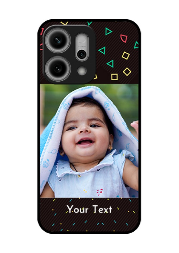 Oppo Reno 14 Pro 5G Custom Glass Phone Case - With Confetti Birthday Design