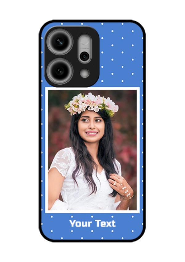 Oppo Reno 14 Pro 5G Custom Glass Phone Case - Polka Dots Design