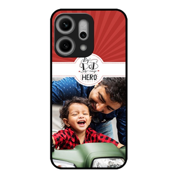 Oppo Reno 14 Pro 5G Custom Glass Phone Case - My Dad Hero Design