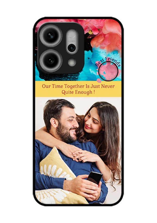Oppo Reno 14 Pro 5G Custom Glass Phone Case - Quote With Acrylic Painting Design