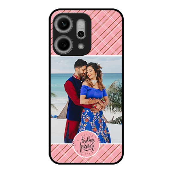 Oppo Reno 14 Pro 5G Custom Glass Phone Case - Together Forever Design