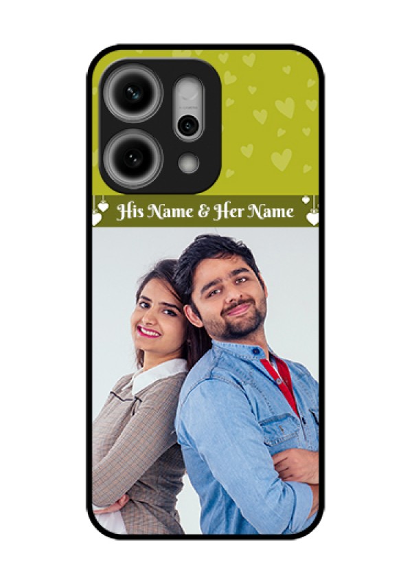 Oppo Reno 14 Pro 5G Custom Glass Phone Case - You & Me Heart Design