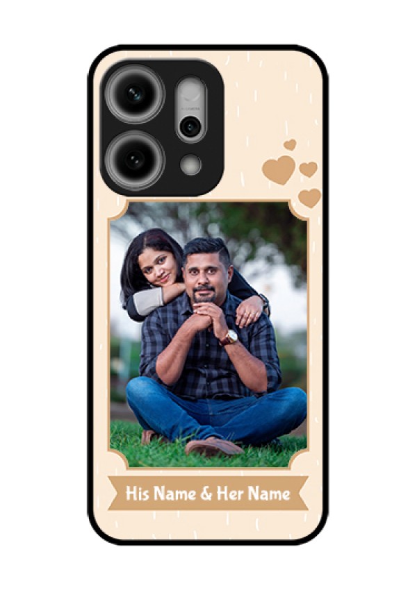 Oppo Reno 14 Pro 5G Custom Glass Phone Case - With Confetti Love Design