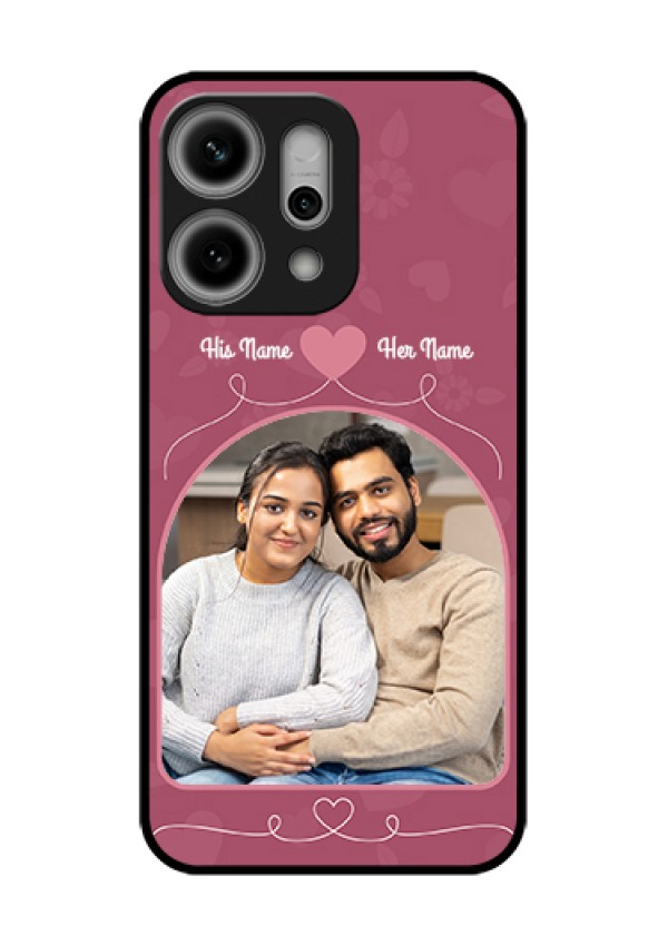 Oppo Reno 14 Pro 5G Custom Glass Phone Case - Love Floral Design