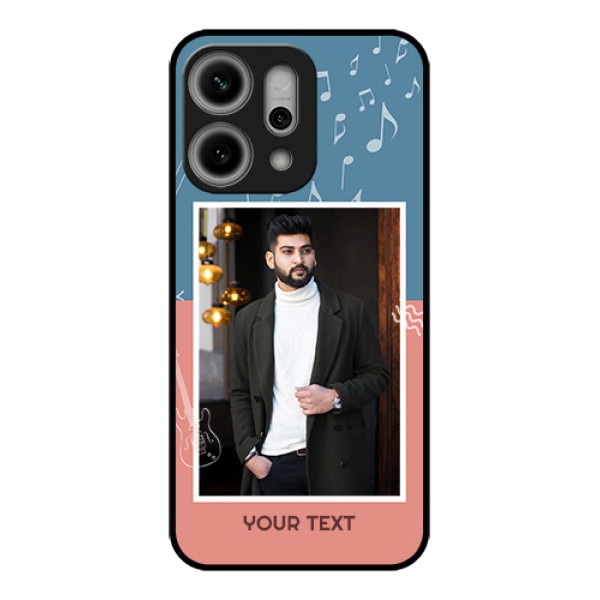 Oppo Reno 14 Pro 5G Custom Glass Phone Case - With Color Musical Note Design Oppo Reno 14 Pro 5G Custom Glass Phone Case - With Color Musical Note Design