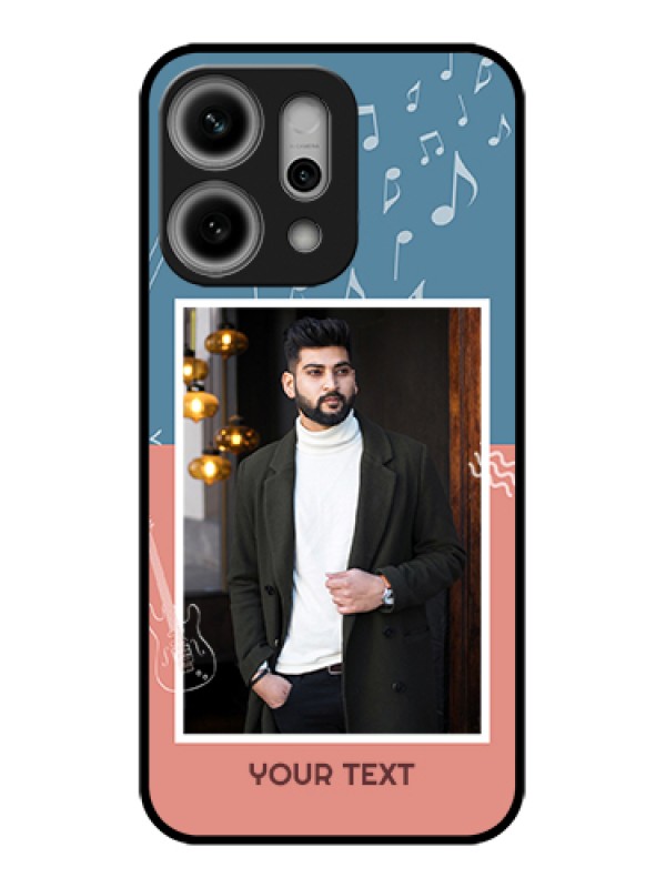 Custom Oppo Reno 14 Pro 5G Custom Glass Phone Case - With Color Musical Note Design