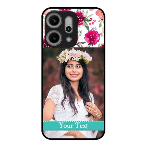Oppo Reno 14 Pro 5G Custom Glass Phone Case - Water Colors Floral Design Oppo Reno 14 Pro 5G Custom Glass Phone Case - Water Colors Floral Design