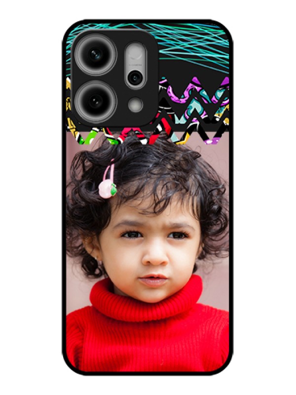 Custom Oppo Reno 14 Pro 5G Custom Glass Phone Case - Neon Abstract Design