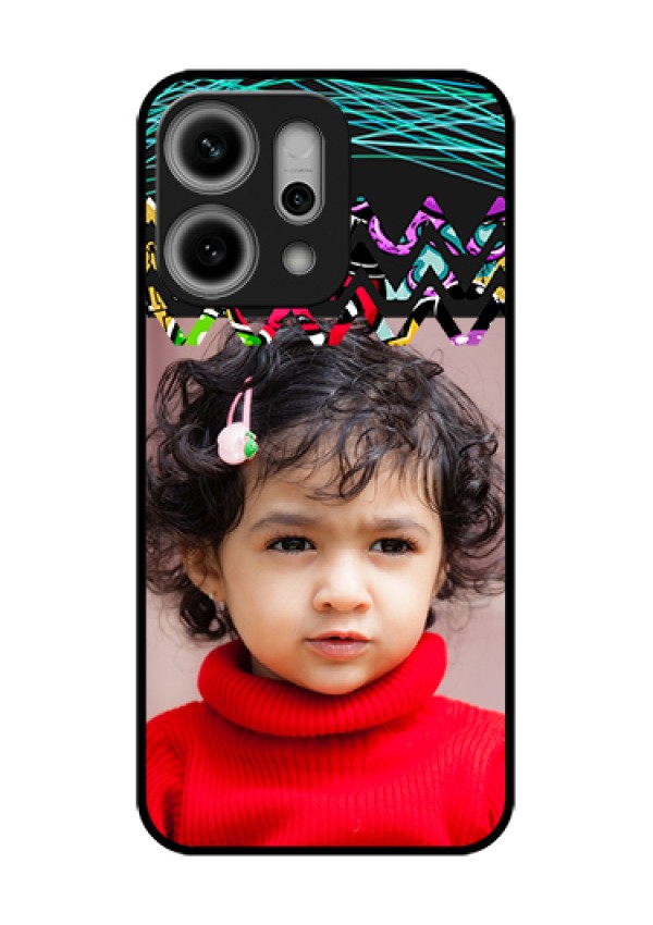 Oppo Reno 14 Pro 5G Custom Glass Phone Case - Neon Abstract Design