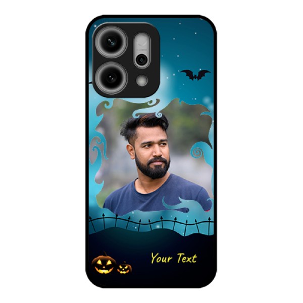 Oppo Reno 14 Pro 5G Custom Glass Phone Case - Halloween Frame Design