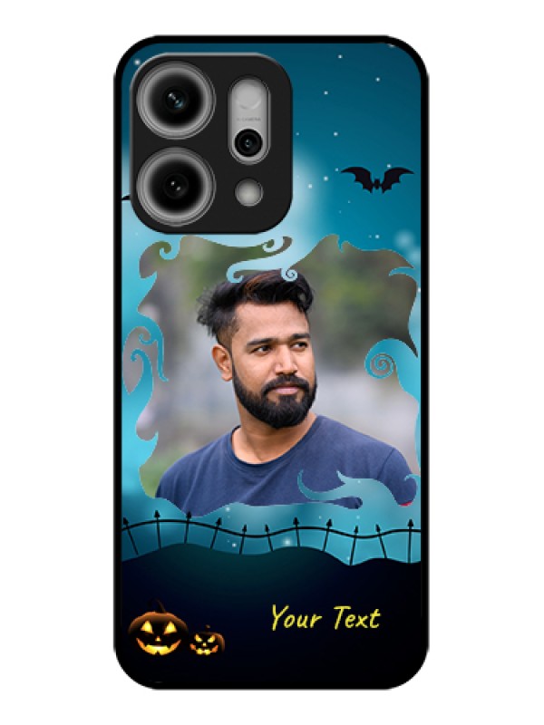 Custom Oppo Reno 14 Pro 5G Custom Glass Phone Case - Halloween Frame Design