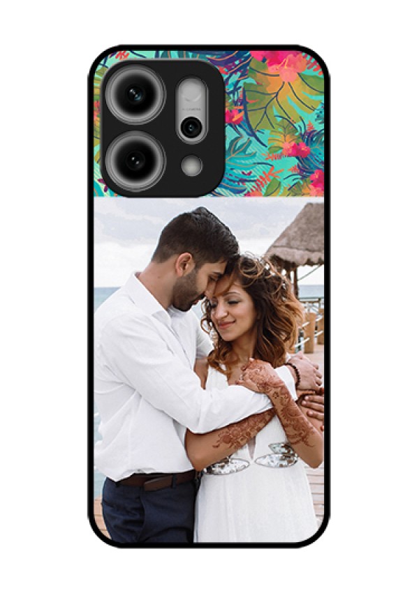 Oppo Reno 14 Pro 5G Custom Glass Phone Case - Watercolor Floral Design