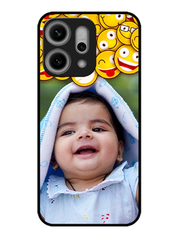 Custom Oppo Reno 14 Pro 5G Custom Glass Phone Case - With Smiley Emoji Design