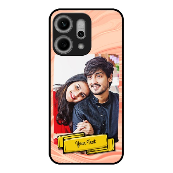 Oppo Reno 14 Pro 5G Custom Glass Phone Case - Marble Texture Design